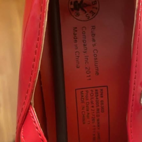 BRAND NEW women secret wishes rubies red mary jane heels shoes size S 5-6 M 7-8 - Picture 6 of 6